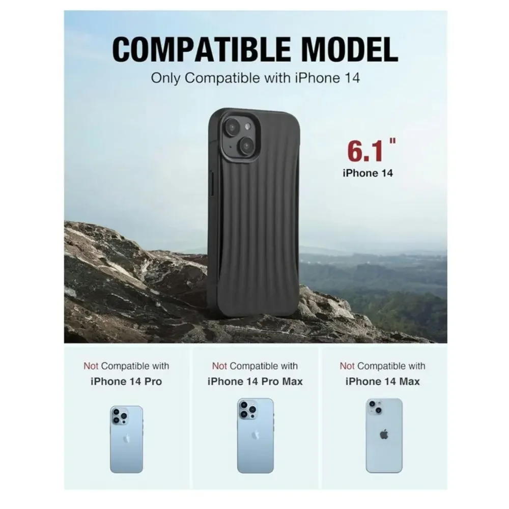 RAPTIC Clutch iPhone 14 Case Military Grade 10ft Drop Protection 6.1 Black S18
